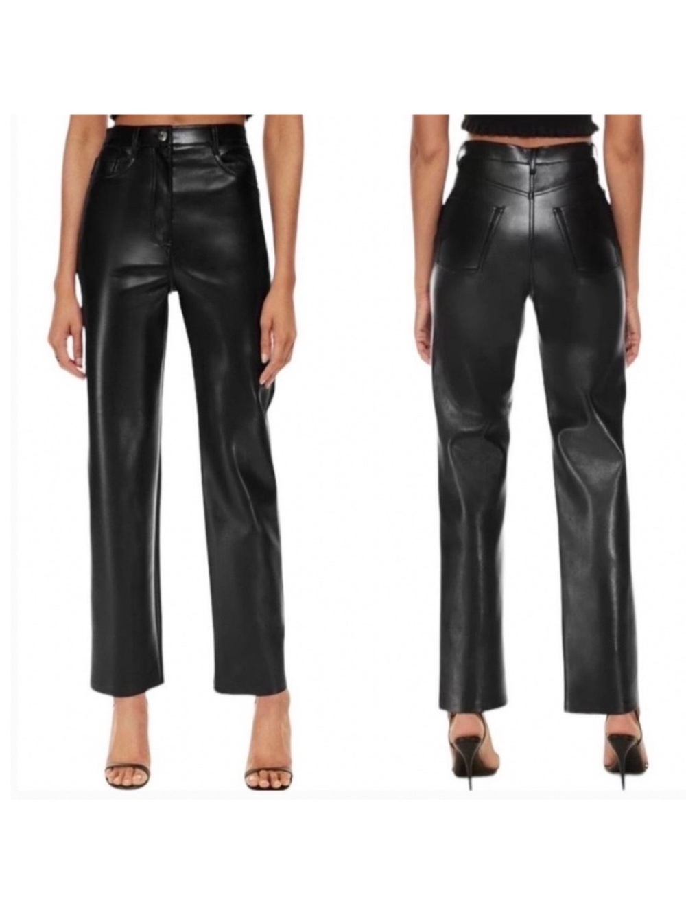 aritzia wilfred melina vegan leather pants size 6